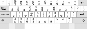 Layout Keyboard Georgia