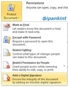 Menambahkan Digital Signature
