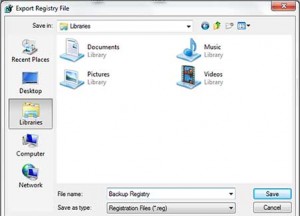 Pilih Media Penyimpanan Registry
