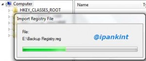 Proses Import Registry