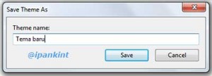 Memberi Nama Tema Windows 7