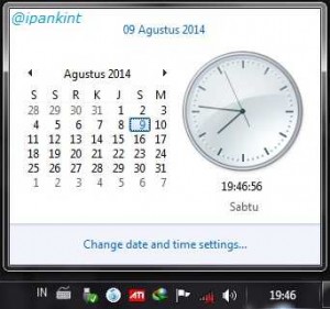 Jam Windows 7