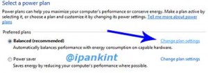 Change Plan Settings