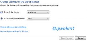 Advancu Power Settings