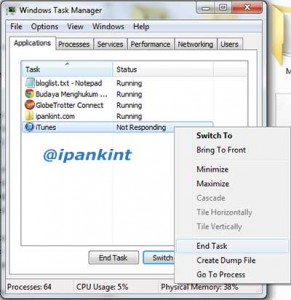 End Task program Not Responding